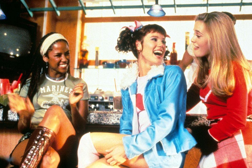 Clueless: Dionne Davenport (Stacey Dash), Tai (Brittany Murphy) and Cher Horowitz (Alicia Silverstone)