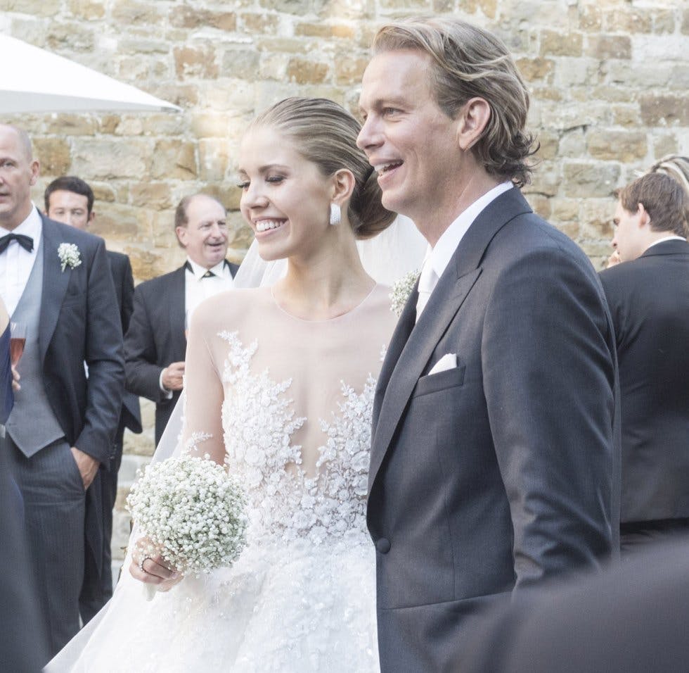 Swarovski Heiress Gets Wed In 46kg Of Glittering Crystals Stylist