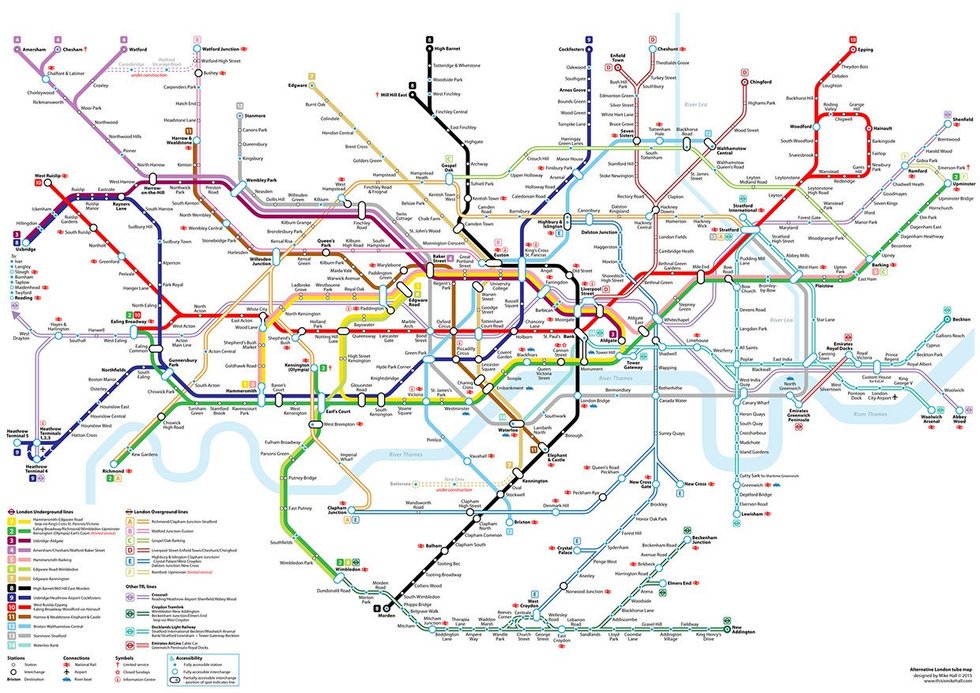 london underground map designer
