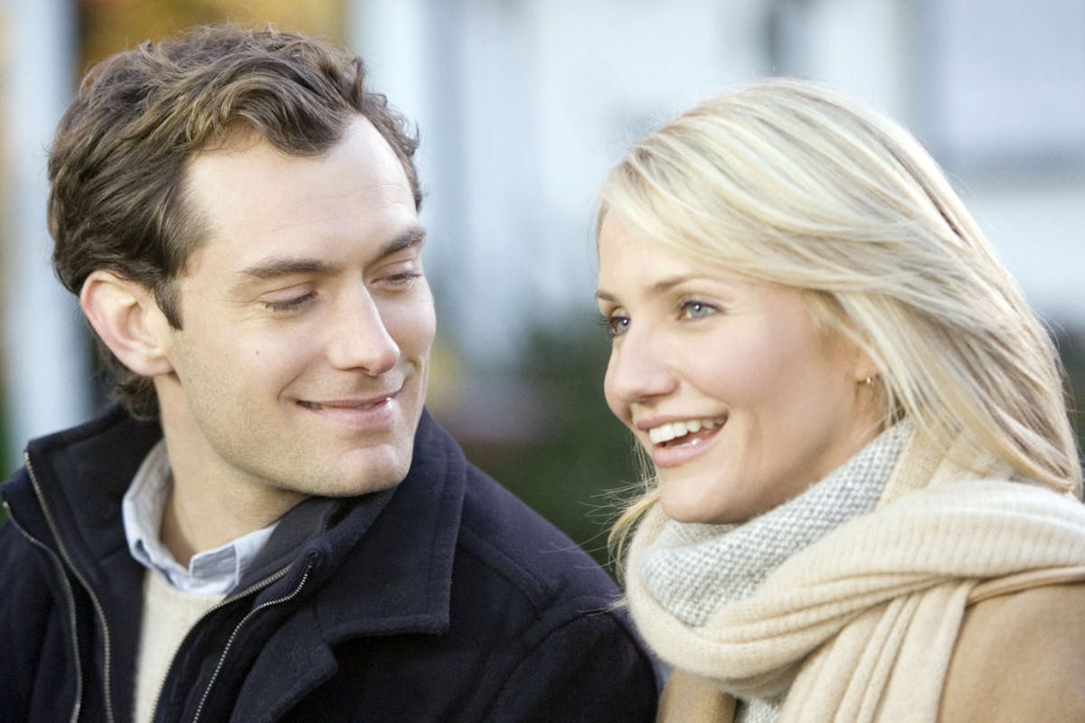 Jude Law and Cameron Diaz in The Holiday