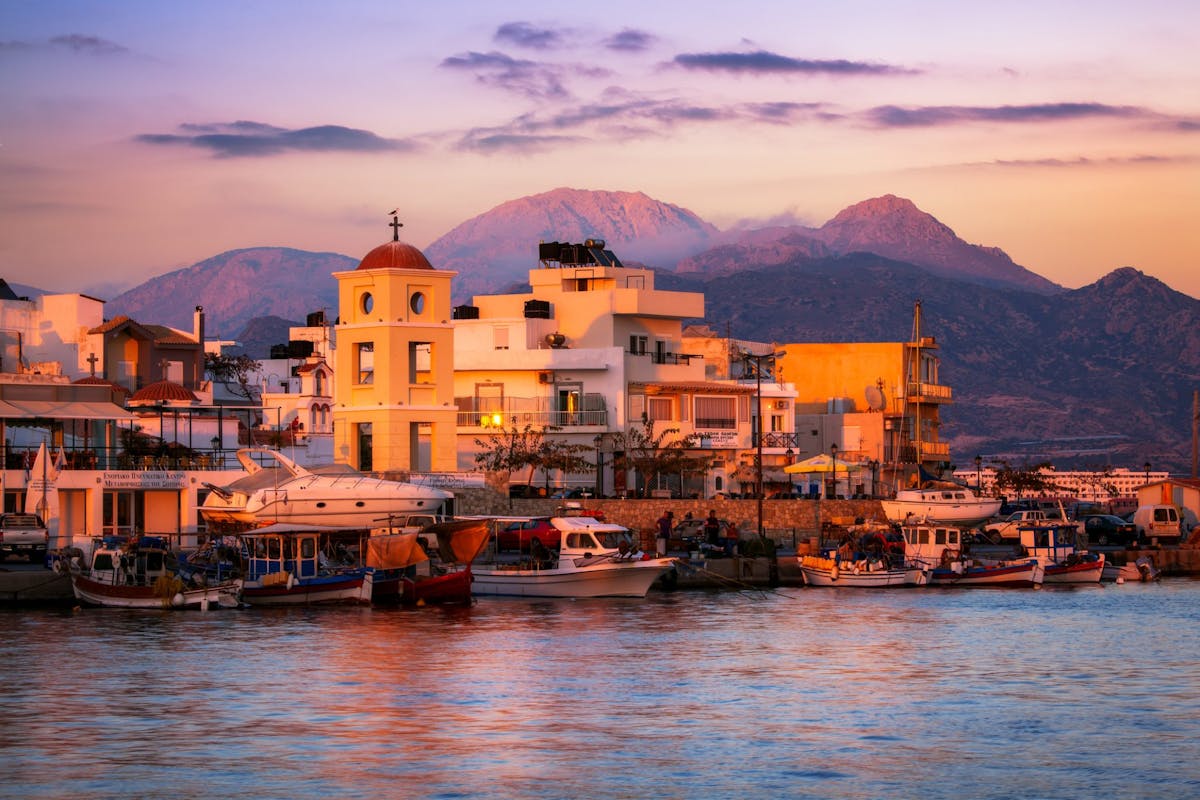 crete greece ierapetra sunset travel greek islands visit holidays island facts port towns daniel joe largest five summer getty exotic