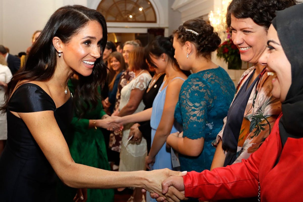 WELLINGTON, NEW ZEALAND - OCTOBER 28: Meghan, Duchess of Sussex attend a reception at Government House on October 28, 2018 in Wellington, New Zealand.. The Duke and Duchess of Sussex are on their official 16-day Autumn tour visiting cities in Australia, Fiji, Tonga and New Zealand. (Photo by Pool/Samir Hussein/WireImage)