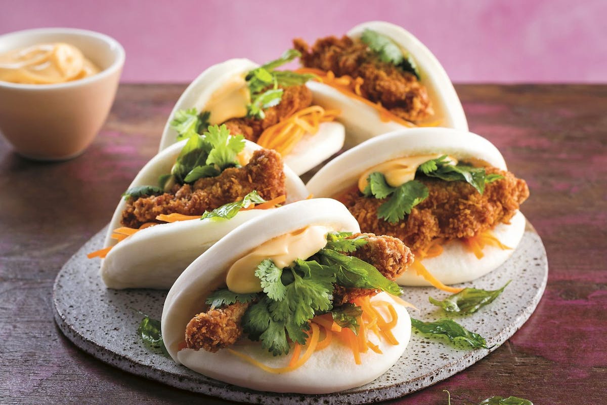 Weekend Dinner Ideas | Fried Chicken Bao Recipe Street ...