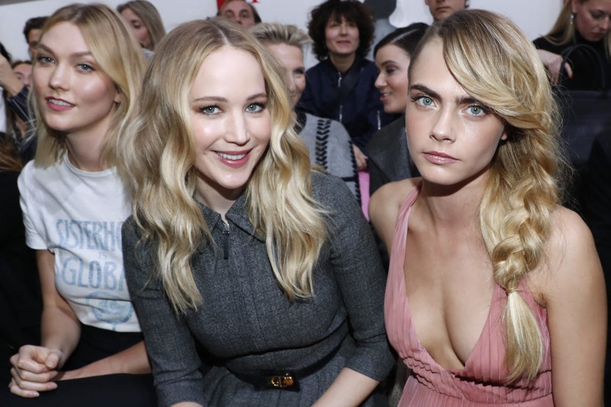 Karlie Kloss, Jennifer Lawrence and Cara Delevingne